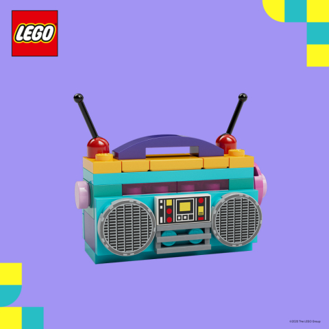 Zbuduj model LEGO® Boombox i zabierz go do domu!