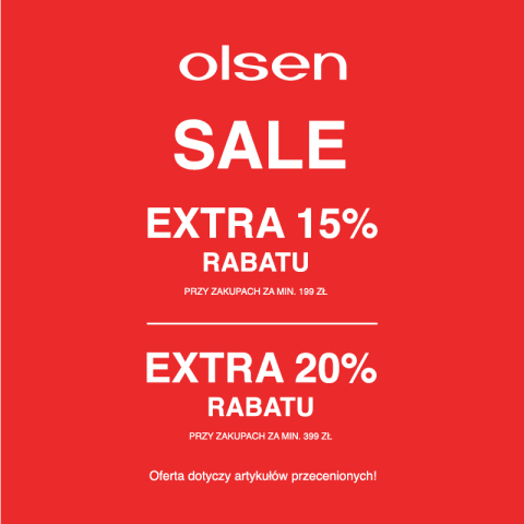 RABATY NA SALE W OLSEN!