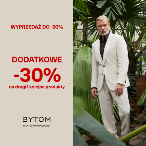 DODATKOWE - 30 % NA DRUGĄ I KAŻDĄ KOLEJNĄ SZTUKĘ