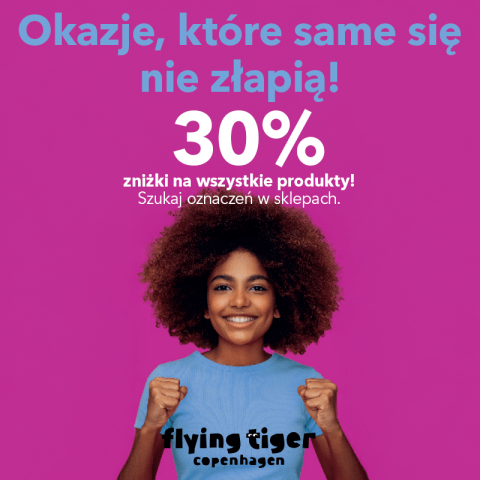 30% ZNIŻKI NA WSZYSTKIE PRODUKTY!