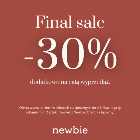 FINAL SALE W NEWBIE!