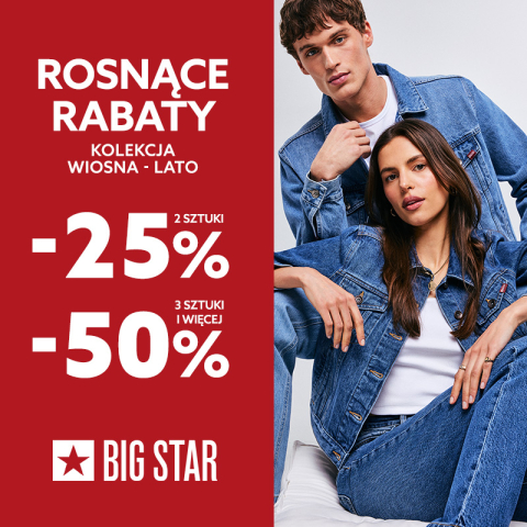 ROSNĄCE RABATY W BIG STAR!