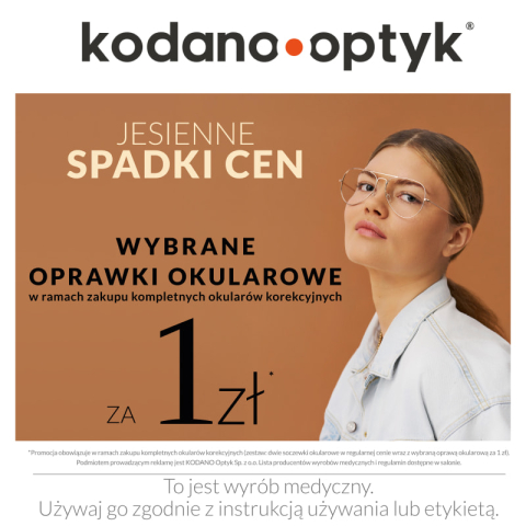 Wybrane oprawki okularowe za 1 zł!