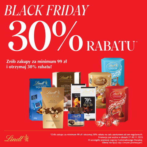 Black Friday - 30% rabatu