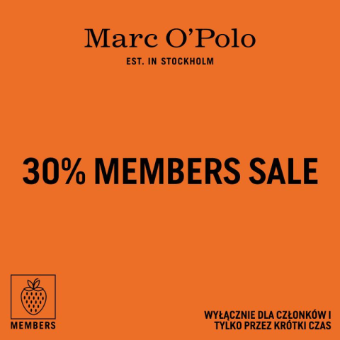 MEMBERS SALE -30%* ZNIŻKI DLA CZŁONKÓW KLUBU MEMBERS