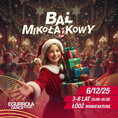 Bal Mikołajkowy dla dzieci w Egurrola Dance Studio