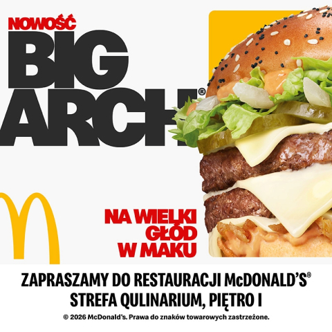 Big Arch®. Burger na naprawdę Big Głód – już w McDonald’s®.