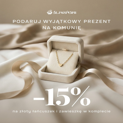 -15 % na łańcuszek i zawieszkę w komplecie