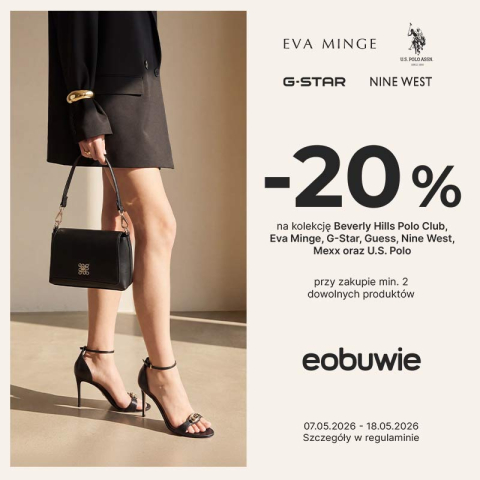 EOBUWIE: -20% NA WYBRANE MARKI!