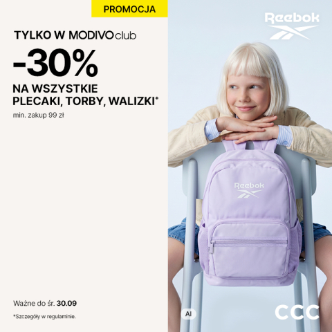 W CCC -30% na wszystkie plecaki, torby i walizki z MODIVOclub!