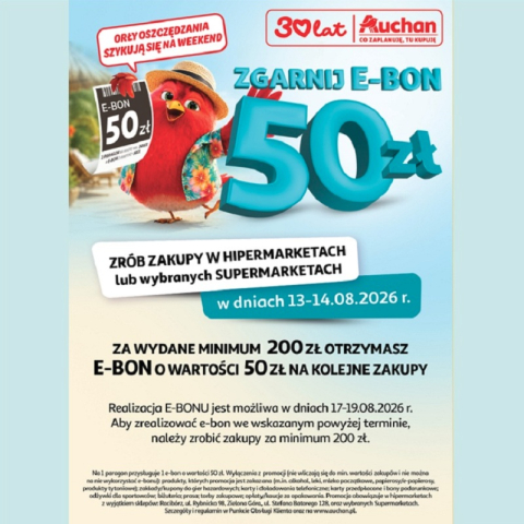 Zgarnij E-BON 50 zł.