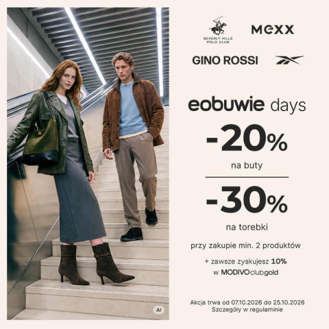 EOBUWIE DAYS WCIĄŻ TRWAJĄ. RABATY DO -30% NA WSZYSTKO!