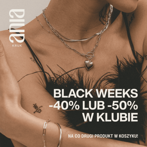 BLACK WEEKS: Do -50% na co drugą sztukę!