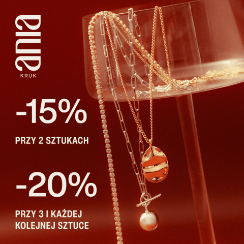 -15% od 2 sztuki, -20% od 3 sztuki!