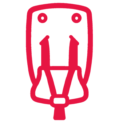 Kinderstühle in Toilettenkabinen