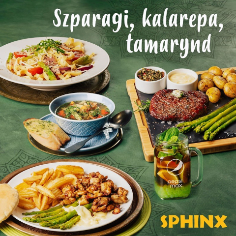 „Szparagi, kalarepa, tamarynd” w restauracji Sphinx