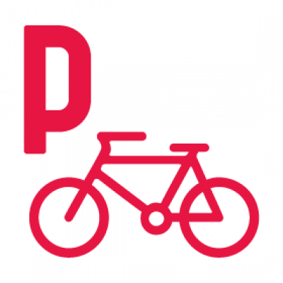 Bewachter Parkplatz für Fahrräder